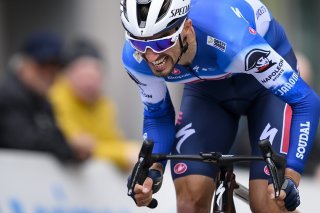Julian Alaphilippe durant le dernier Tour de Romandie KEYSTONE/LAURENT GILLIERON